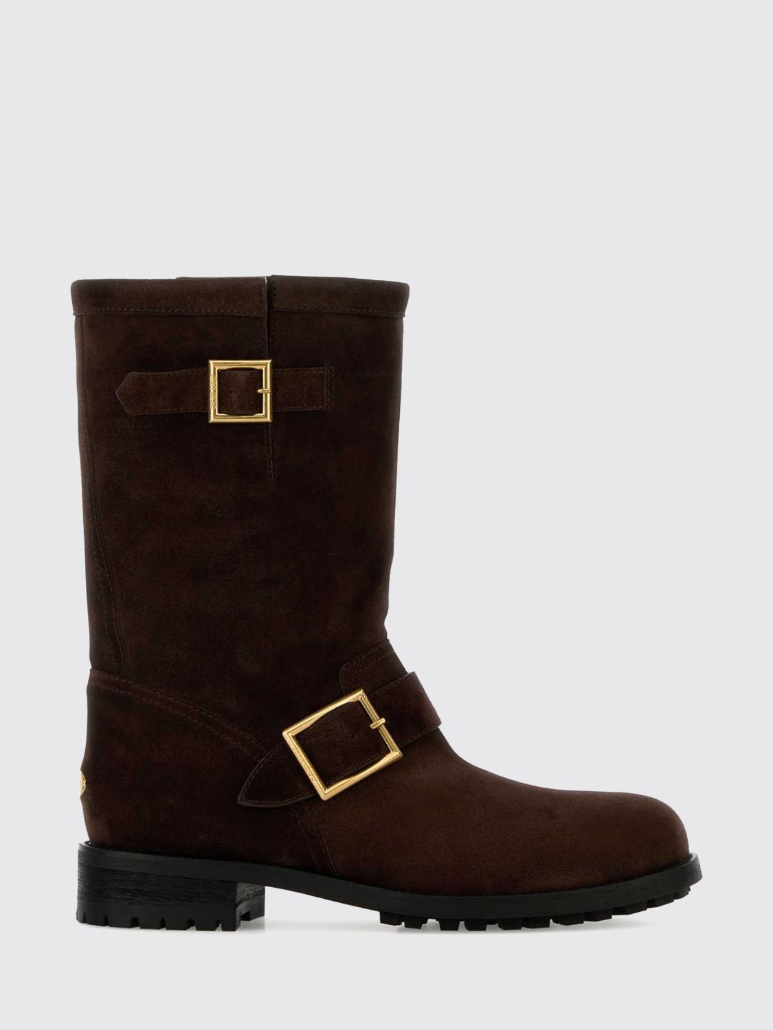 [Jimmy Choo] Boots SS26 BIKERMIDSVV CHOCOLATE