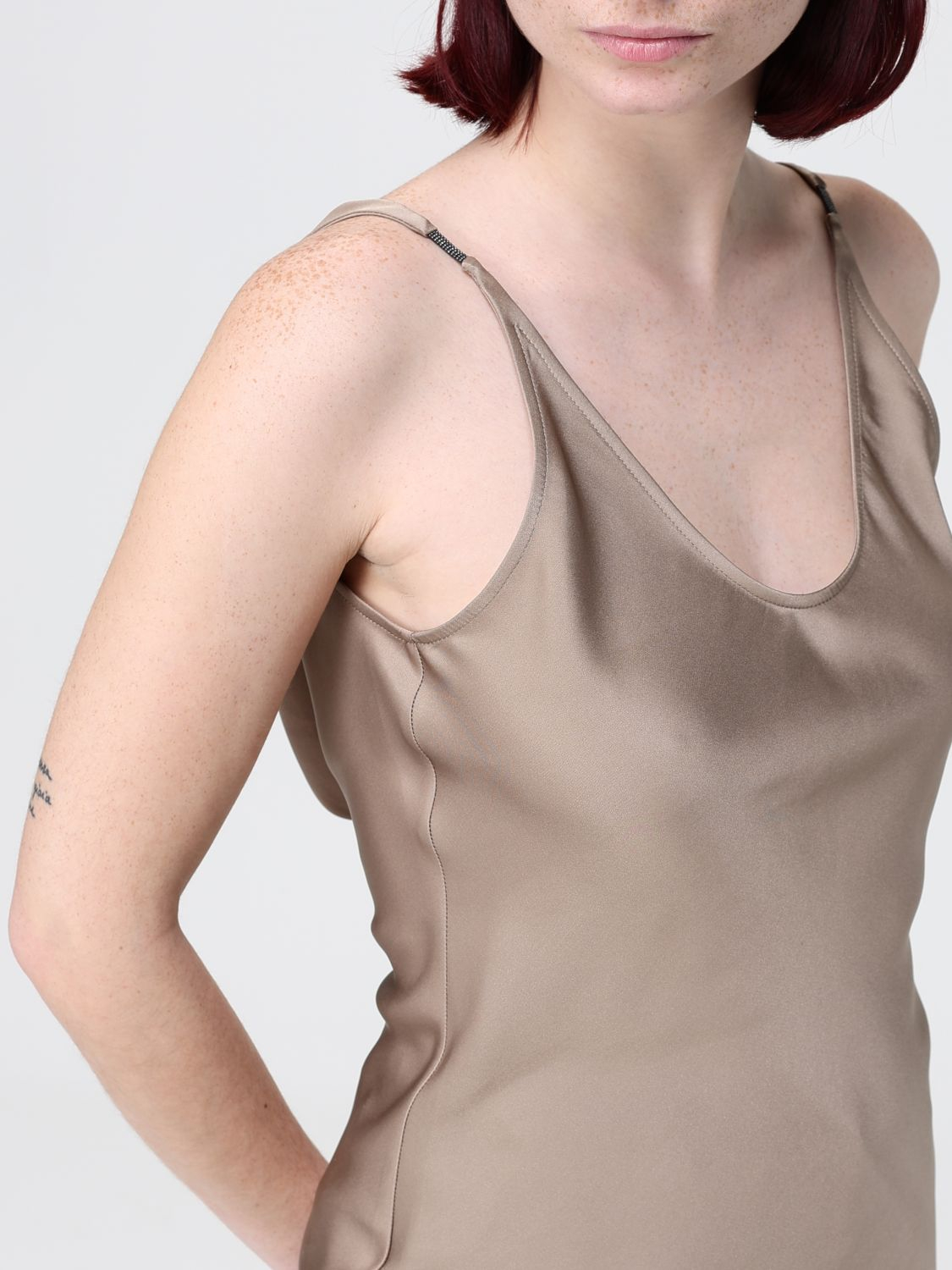 [Brunello Cucinelli] T-shirts Sleeveless SS26 MB179EV802 C9325