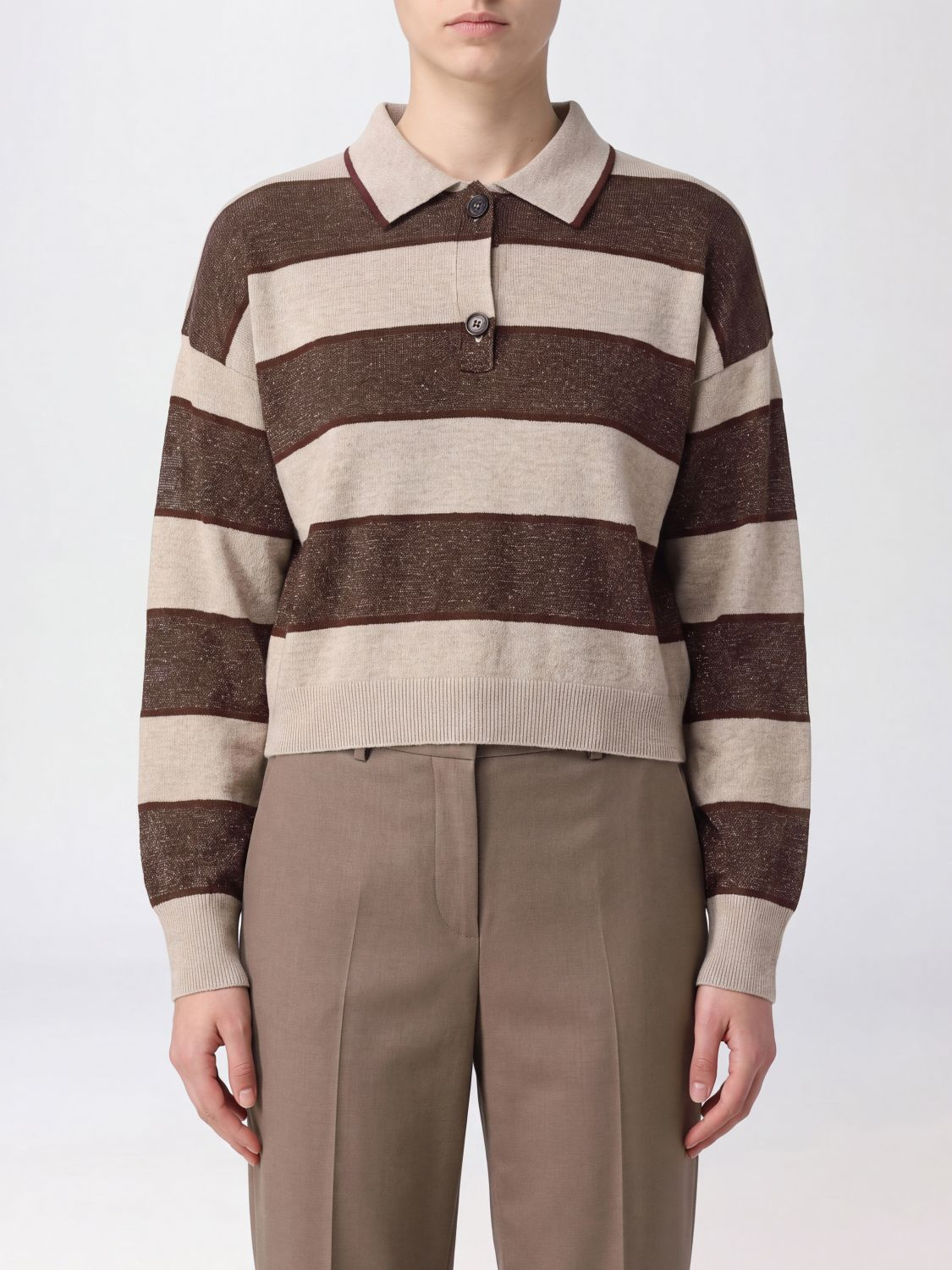[Brunello Cucinelli] T-shirts Long Sleeve SS26 M16221605 CZC29