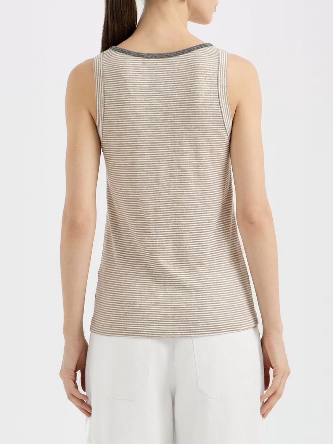 [Brunello Cucinelli] T-shirts Sleeveless SS26 MQ977DU530 C2094