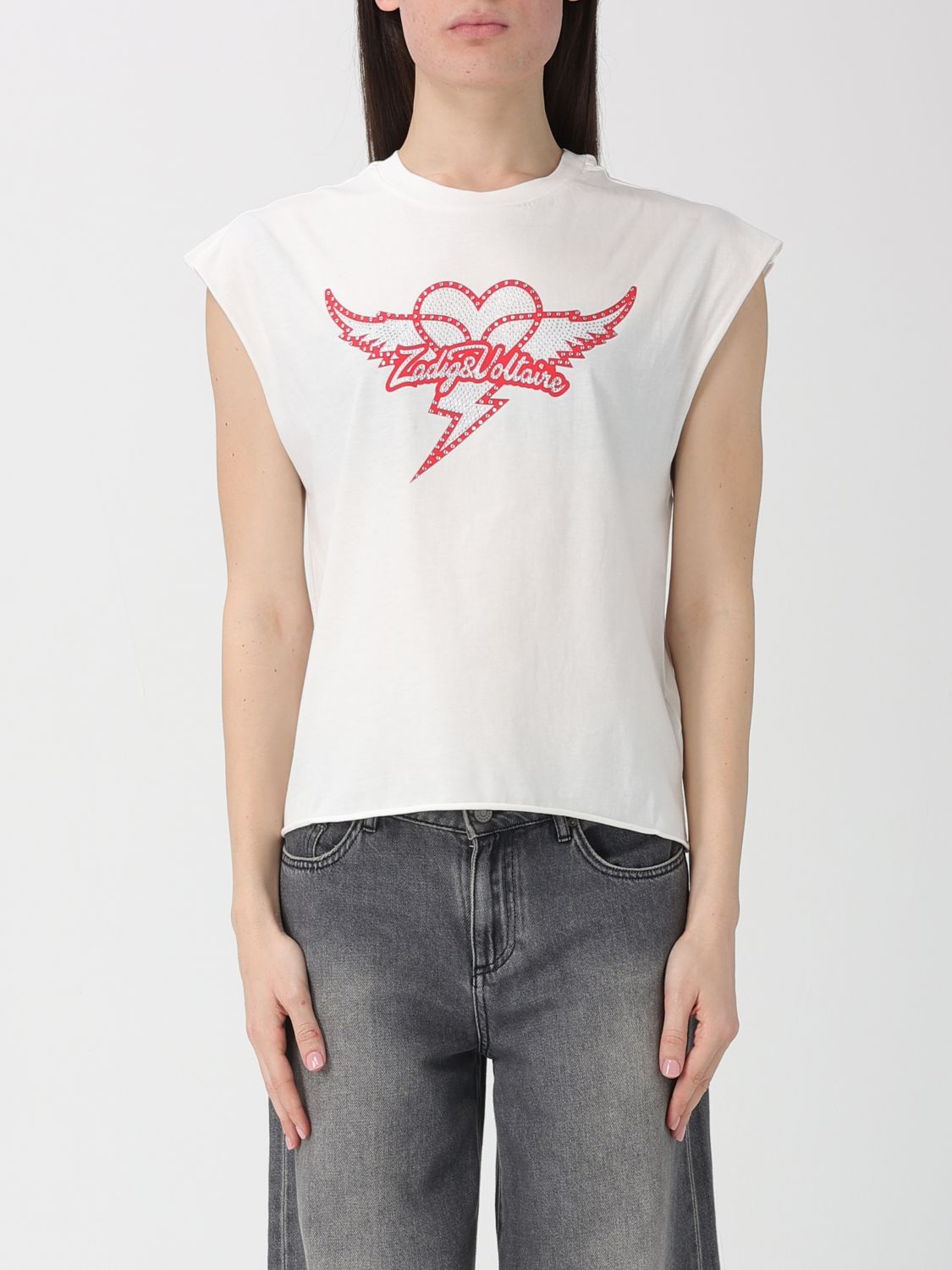 [Zadig & Voltaire] T-shirts Sleeveless SS26 JWTT01280 103