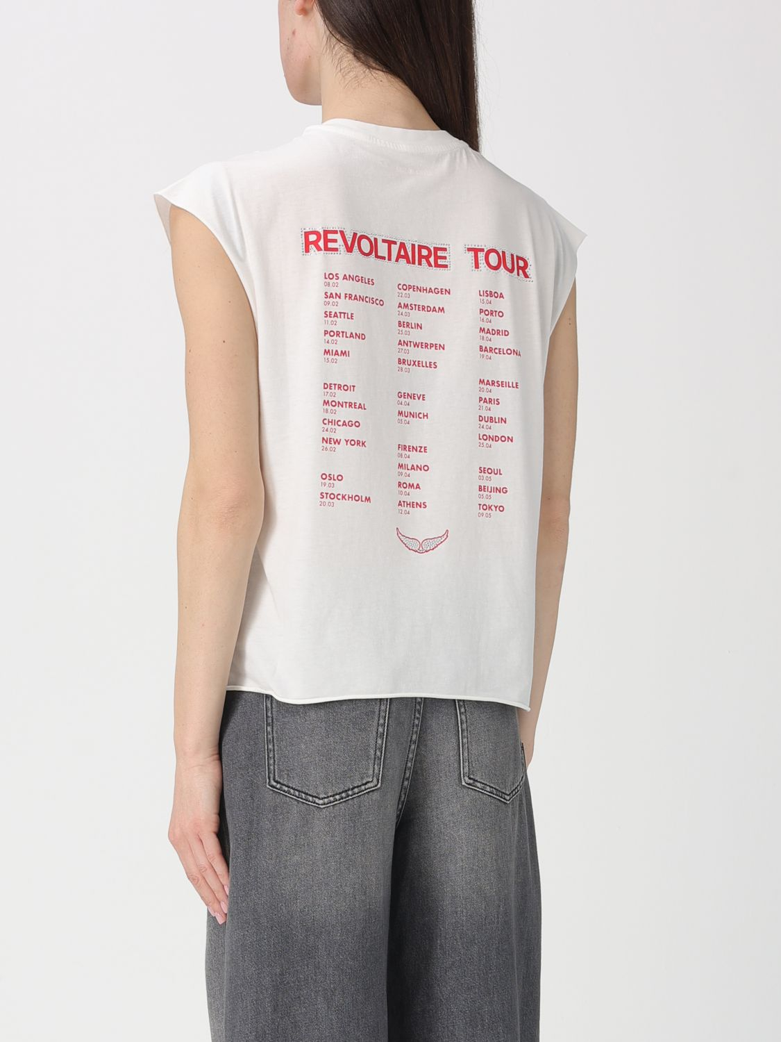 [Zadig & Voltaire] T-shirts Sleeveless SS26 JWTT01280 103