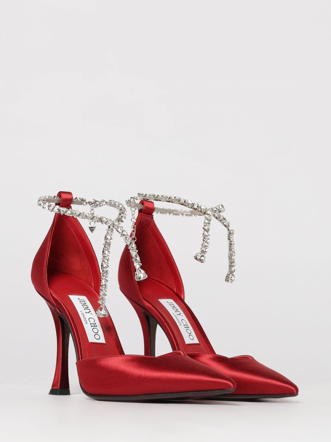 [Jimmy Choo] Pumps SS26 STEVIE100SAT RUBYRED