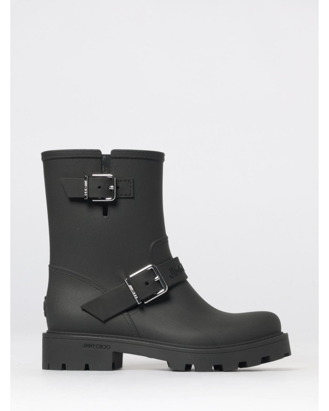 [Jimmy Choo] Boots SS26 BIKERRAINTPY BLACK
