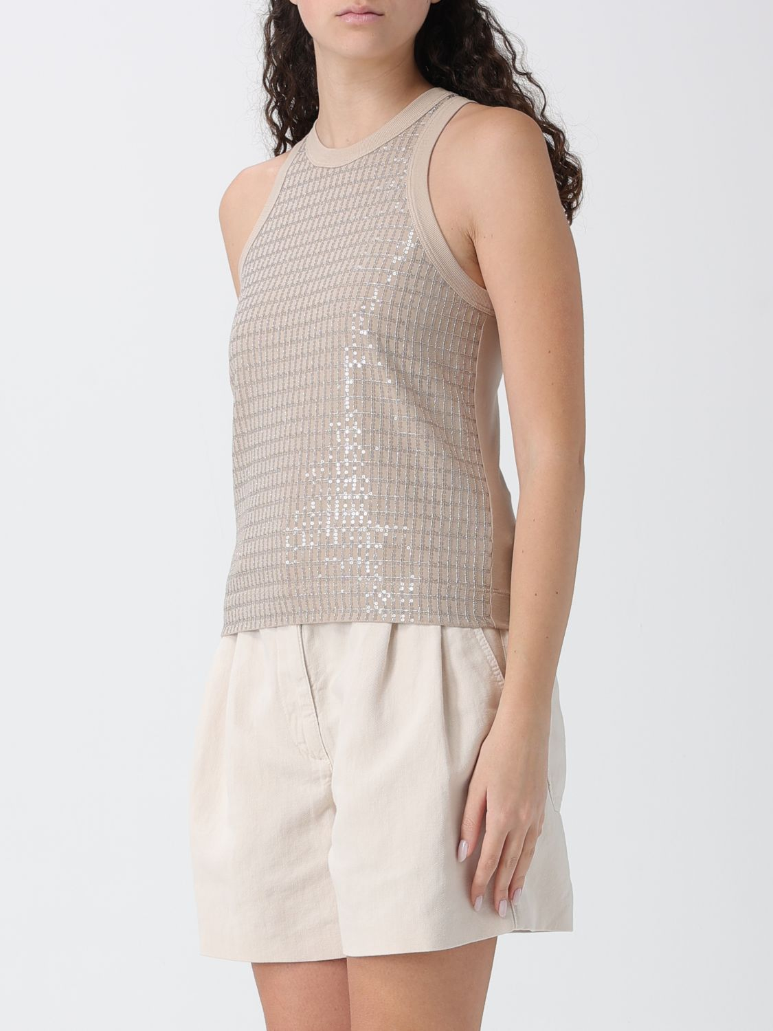 [Brunello Cucinelli] T-shirts Sleeveless SS26 M0T18HK500 C8539