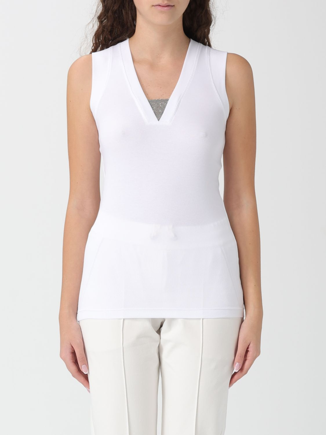 [Brunello Cucinelli] Tank top SS26 M0TC8EL672 C159
