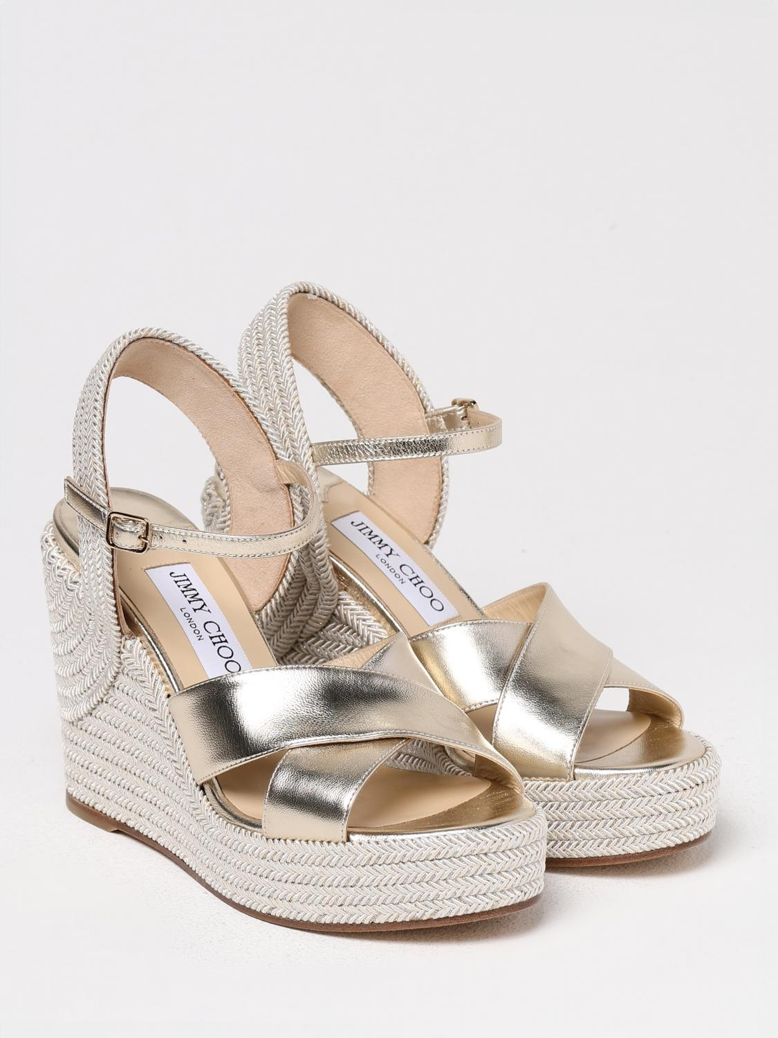 [Jimmy Choo] Sandals SS26 DELLENA100NM MIX CHAMPAGNE/CHAMPAGNE