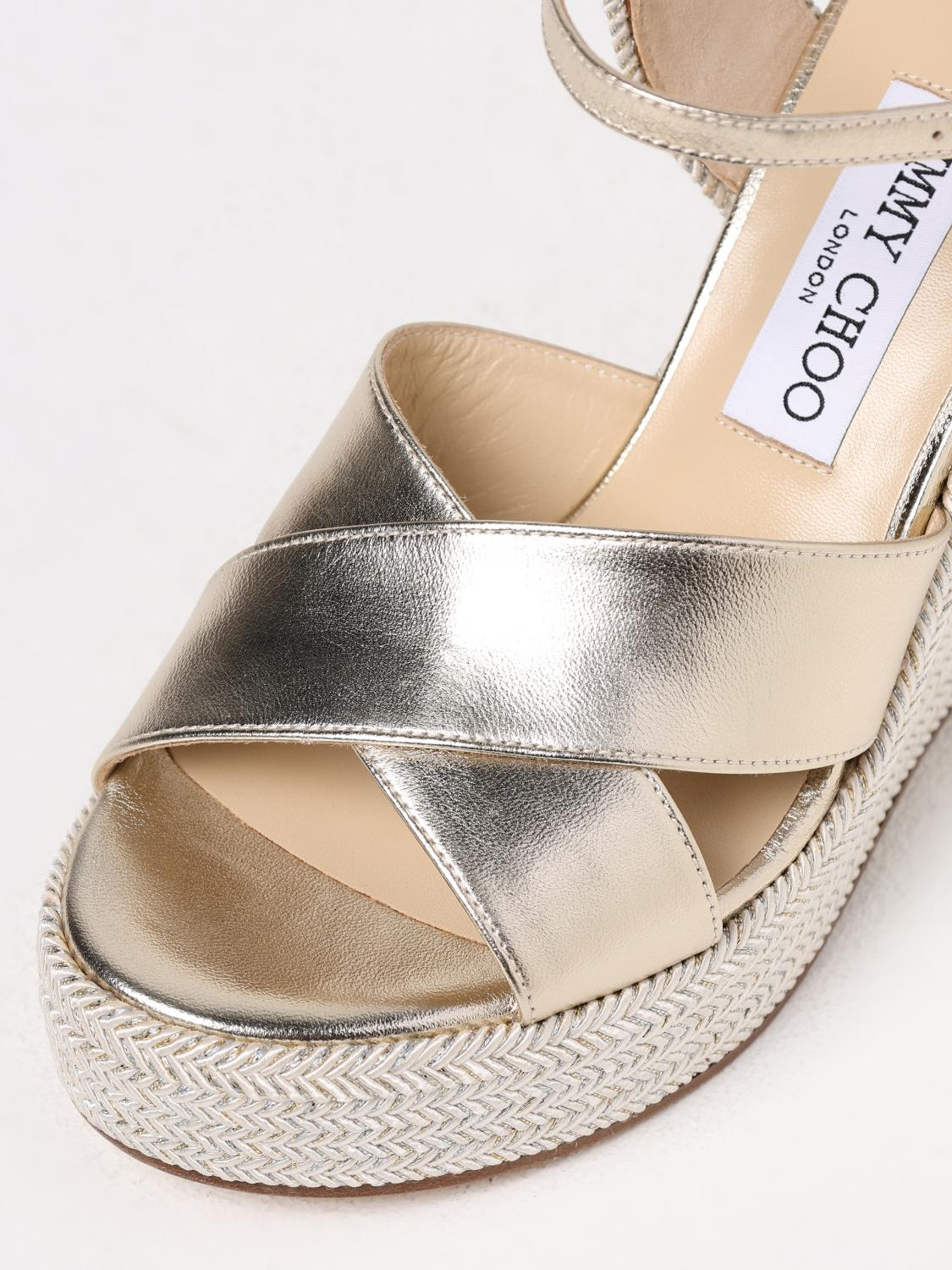 [Jimmy Choo] Sandals SS26 DELLENA100NM MIX CHAMPAGNE/CHAMPAGNE