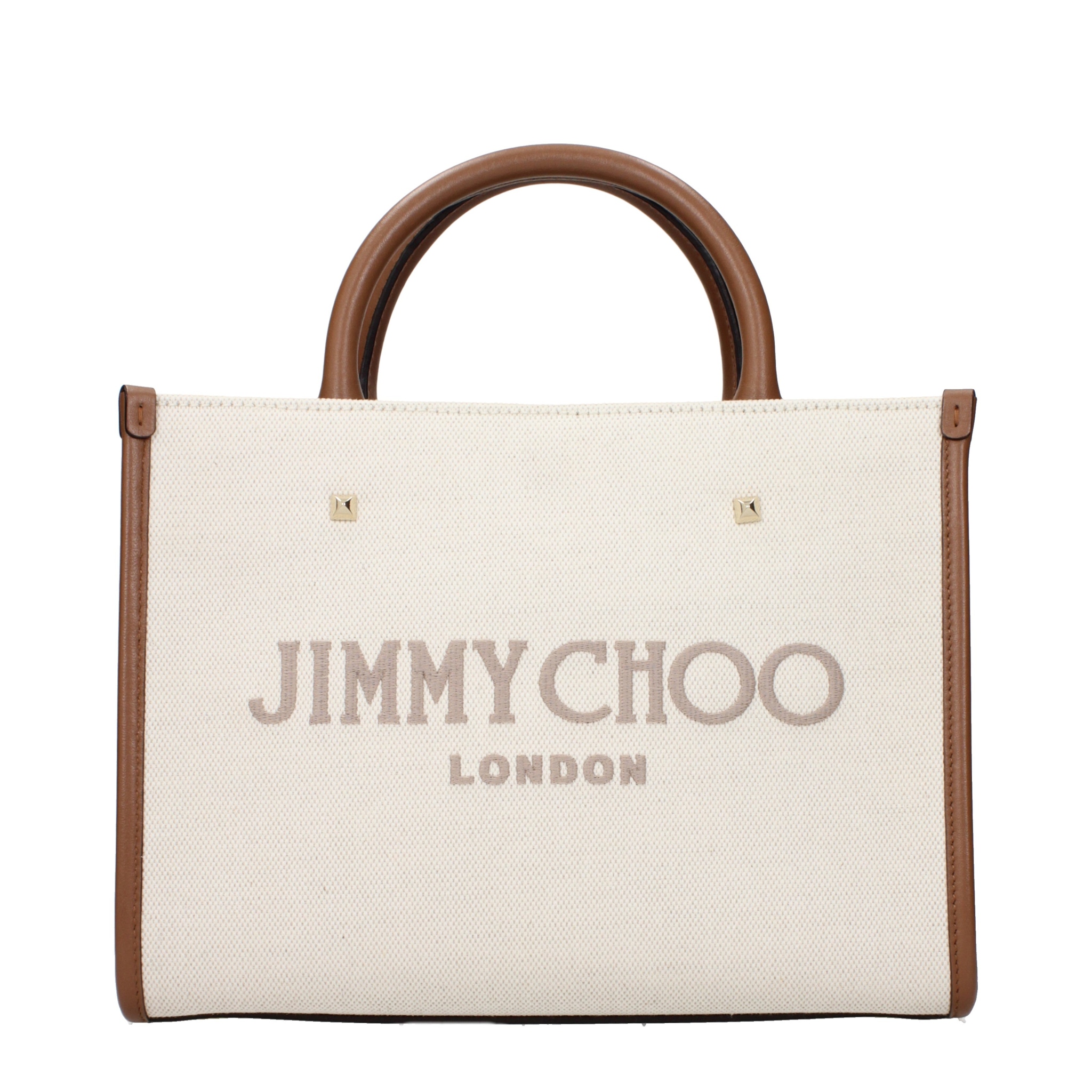 [Jimmy Choo] Tote bag SS25 AVENUESTOTELJJNATURALTAUPEDARKTANLIGHTG