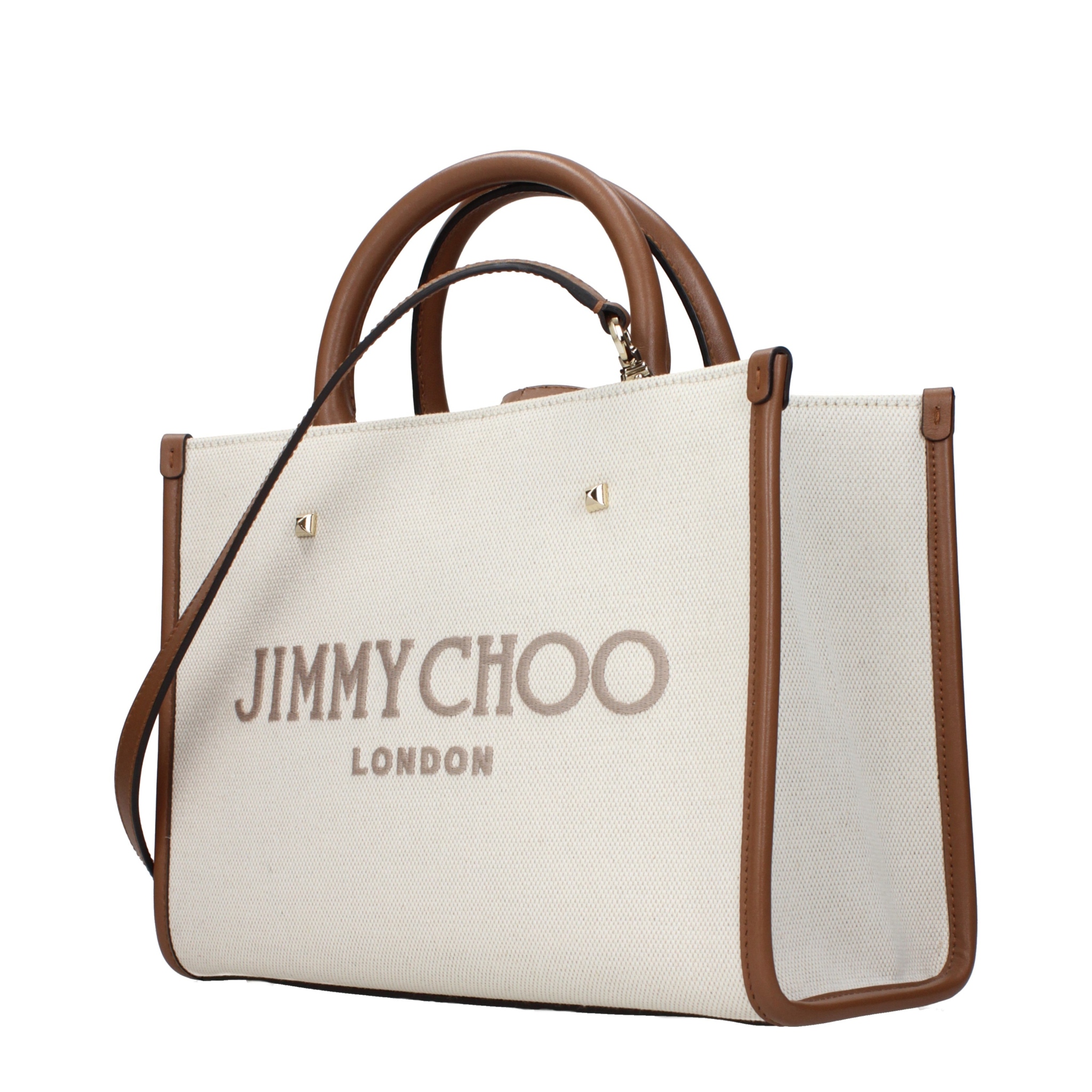 [Jimmy Choo] Tote bag SS25 AVENUESTOTELJJNATURALTAUPEDARKTANLIGHTG