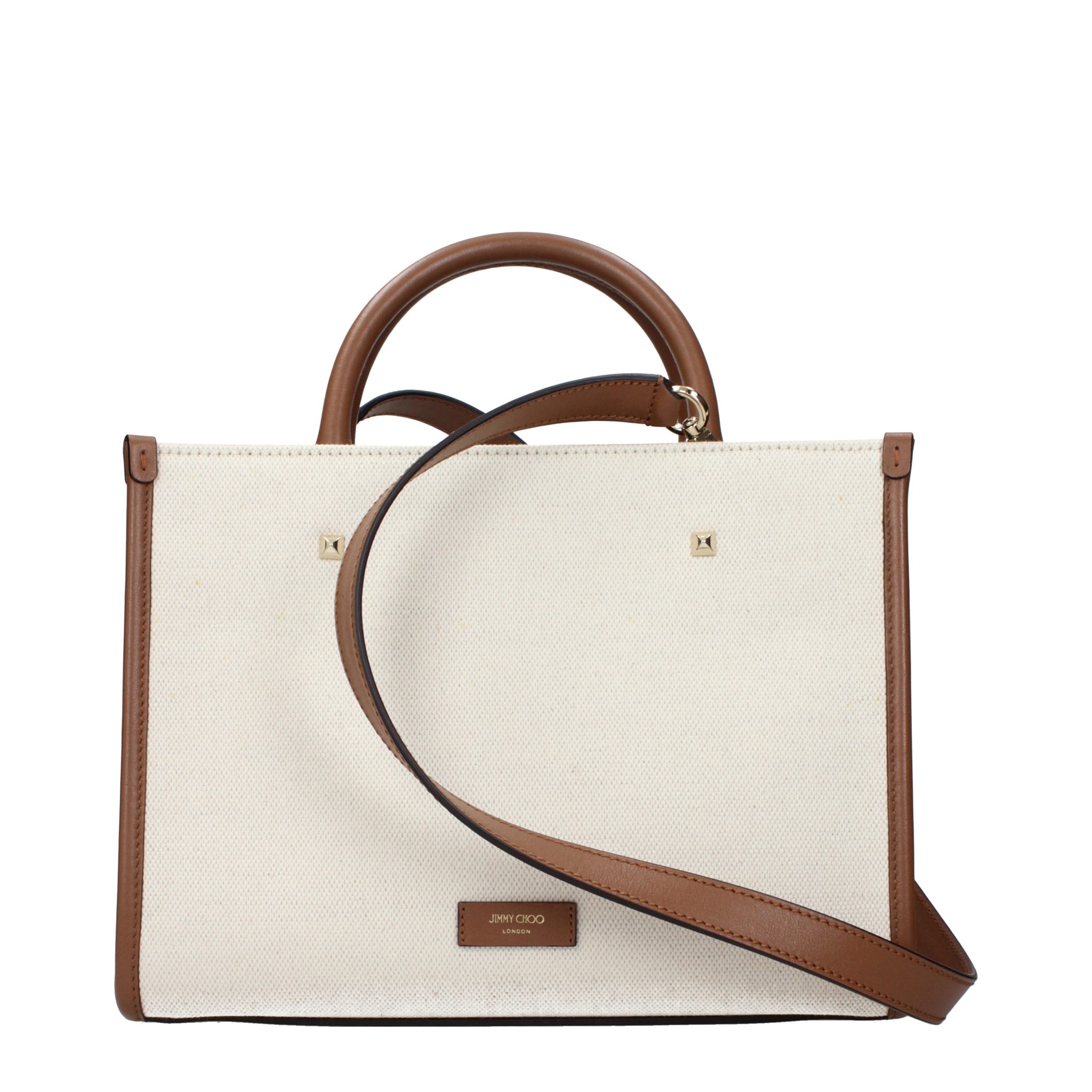 [Jimmy Choo] Tote bag SS25 AVENUESTOTELJJNATURALTAUPEDARKTANLIGHTG