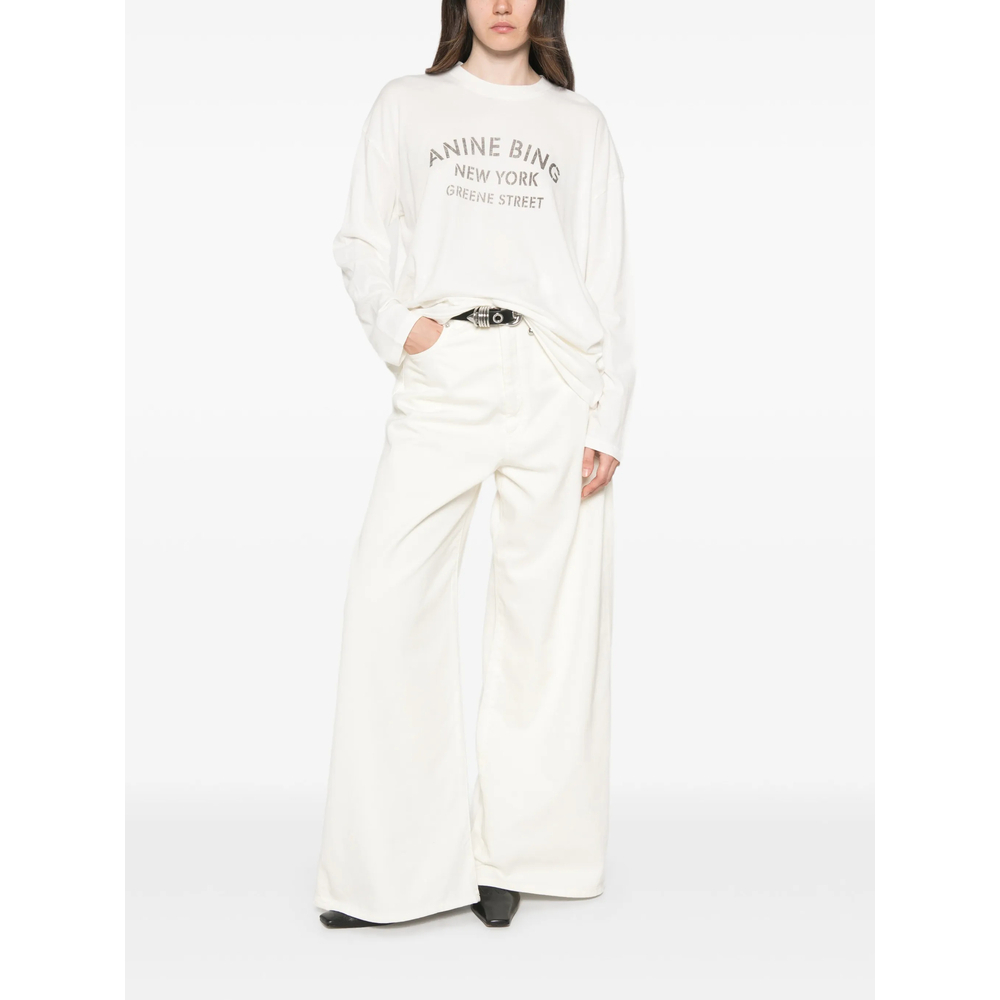 [Anine Bing] T-shirts Long Sleeve FW26 A-08-12755  IVY1