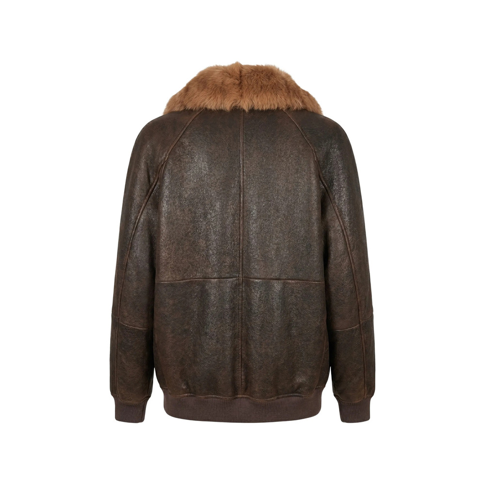[Brunello Cucinelli] Leather Jacket FW26 MPMMA7564  C9998