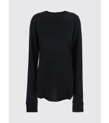 [RICK OWENS + MONCLER] T-shirts Long Sleeve SS26 MU01F8D0189AHD 999