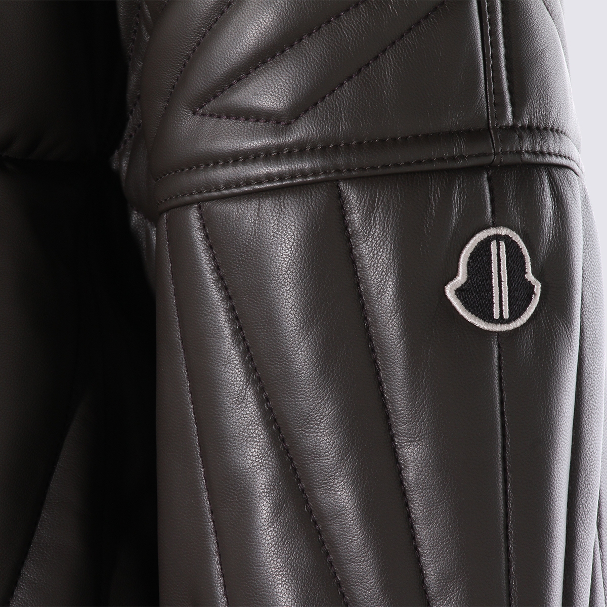 [Moncler X Rick Owens] Leather Jacket SS26 MU01F1A11M8116828