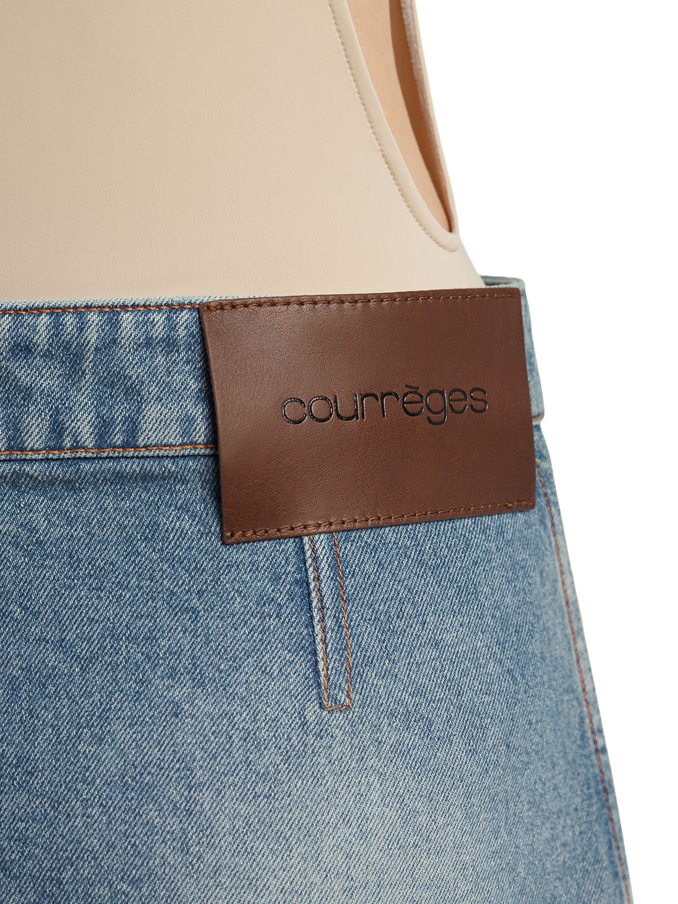 [Courreges] Skirt SS26 126DJU342DE00587055 DENIM BLEU DELAVE