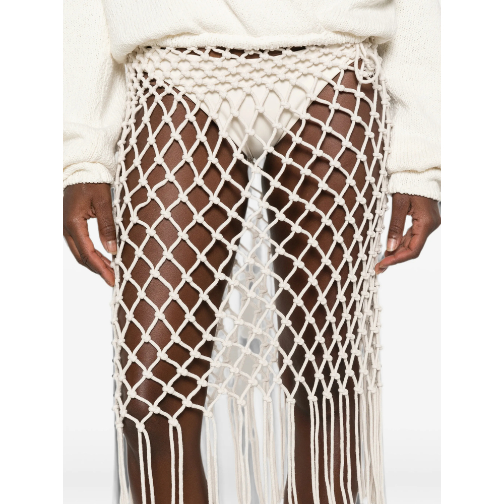 [THE FRANKIE SHOP] Skirt FW26 TROPEA  ECRU