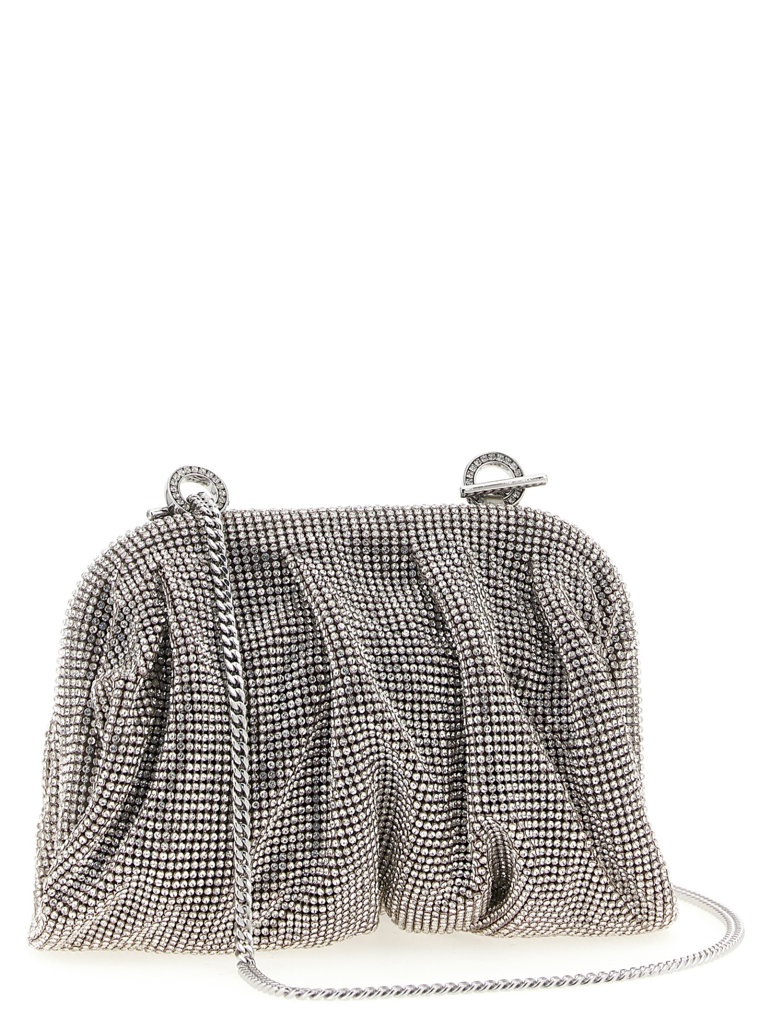 [Benedetta Bruzziches] Clutch bag FW26 0011019CRYSTALONSILVER