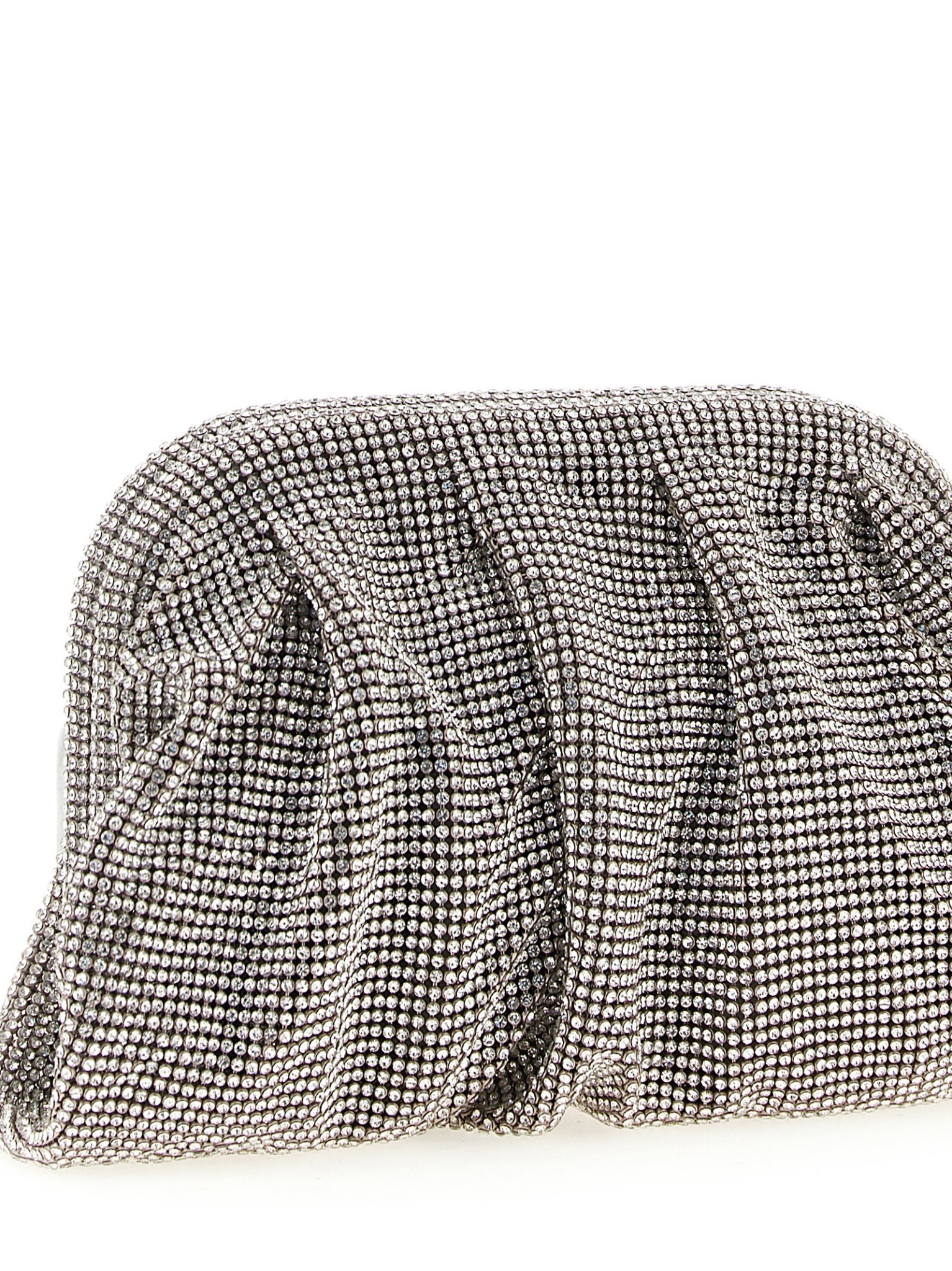 [Benedetta Bruzziches] Clutch bag FW26 0011019CRYSTALONSILVER