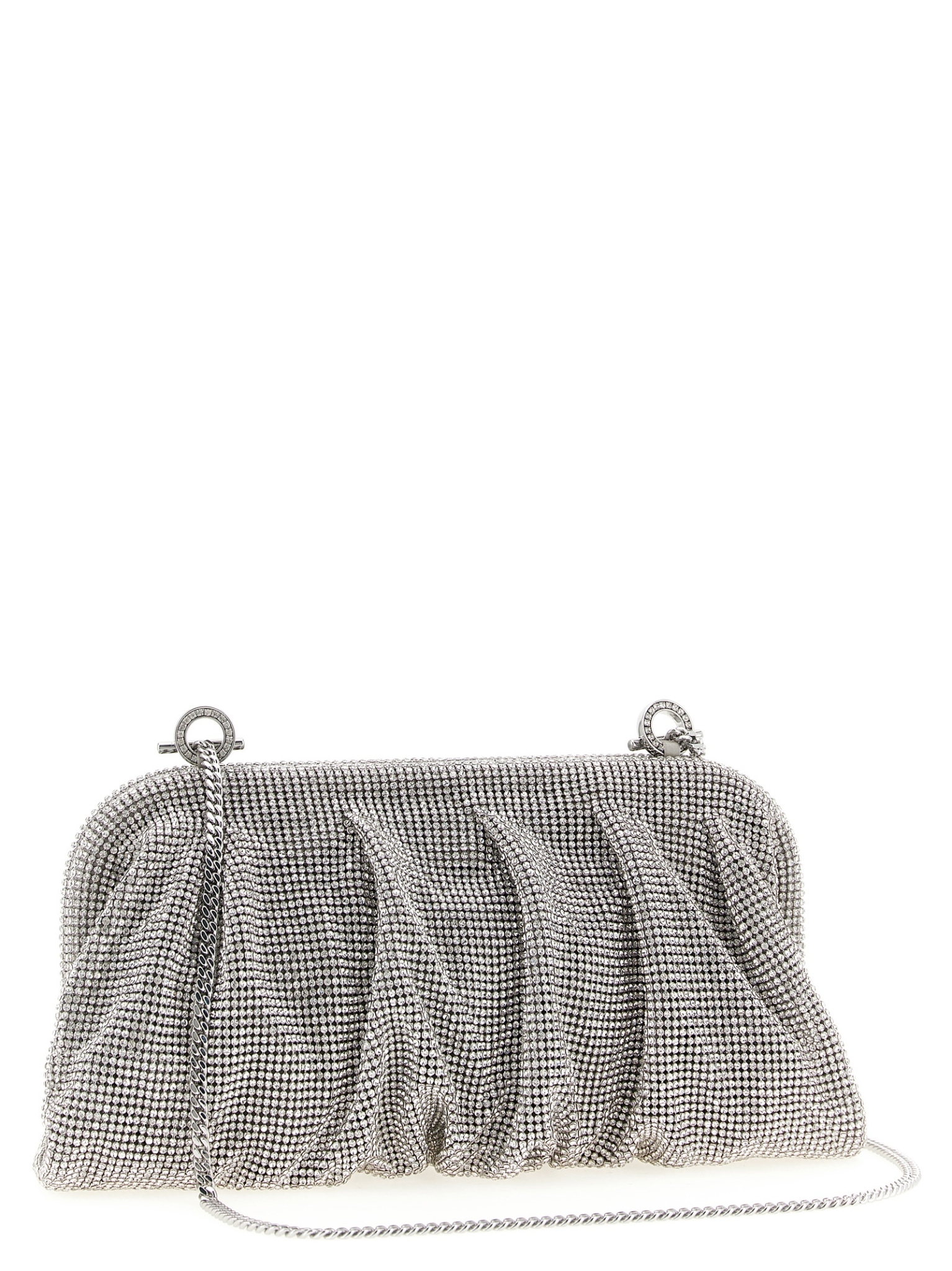 [Benedetta Bruzziches] Clutch bag FW26 0010019CRYSTALONSILVER