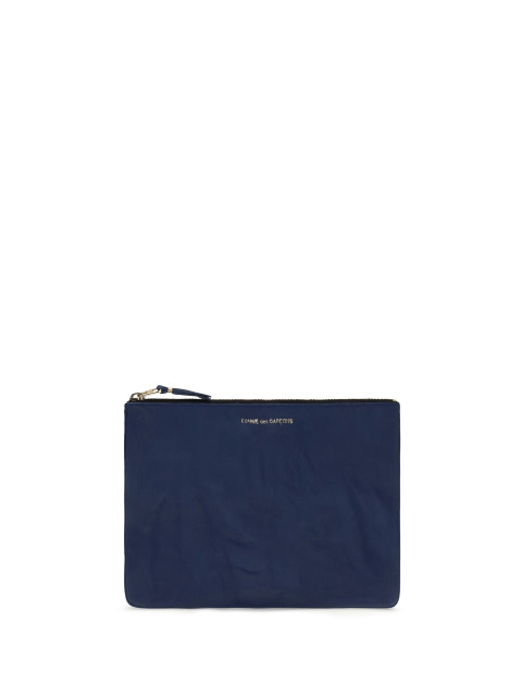 Vintage-effect leather Pouch
