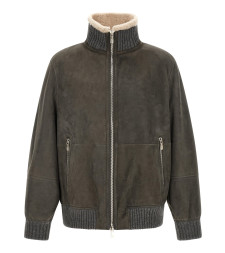 [Brunello Cucinelli] Leather Jacket FW26 MPMCU1737C9873