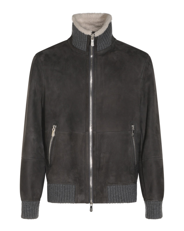 [Brunello Cucinelli] Leather Jacket FW26 MPMCU1737C9873
