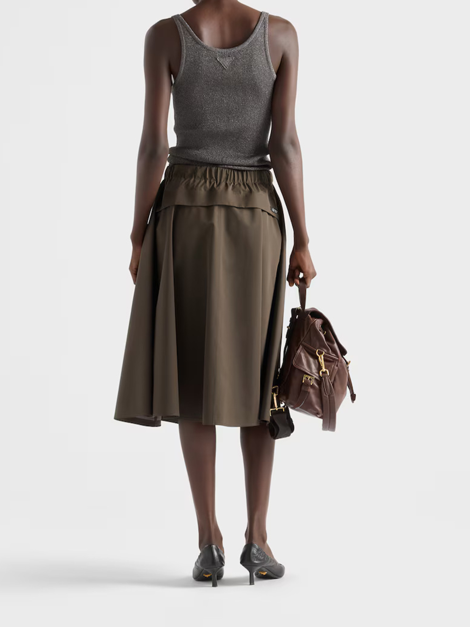 [Prada] Midi skirt FW26 21H025 18UU