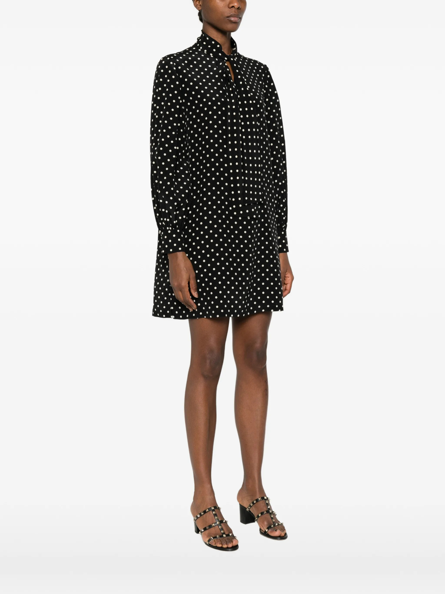 [Valentino Garavani] Long sleeve dress SS26 8B3VAJF89DWTB1