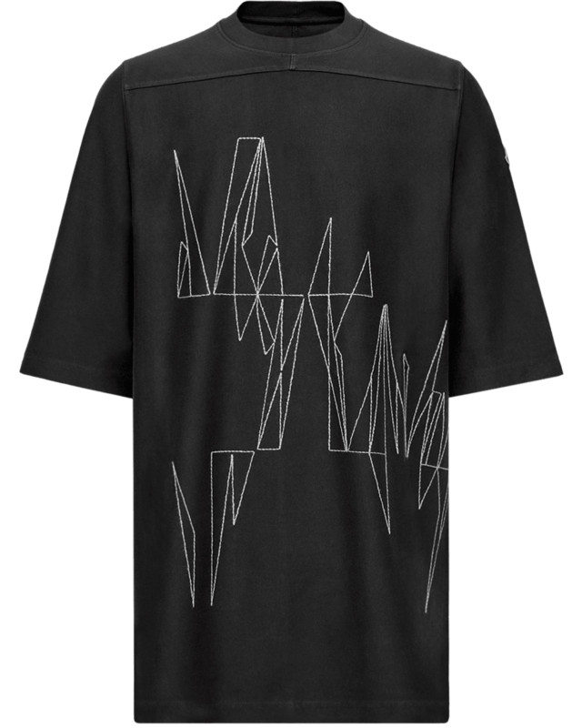 [Moncler X Rick Owens] T-shirts Short Sleeve SS26 MU01F8C0489B7R999