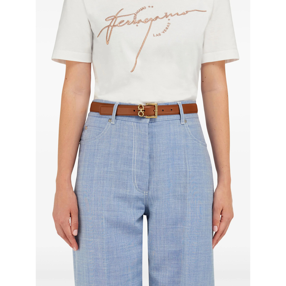 [Ferragamo] Belt FW26 230346 0780417- COGNA