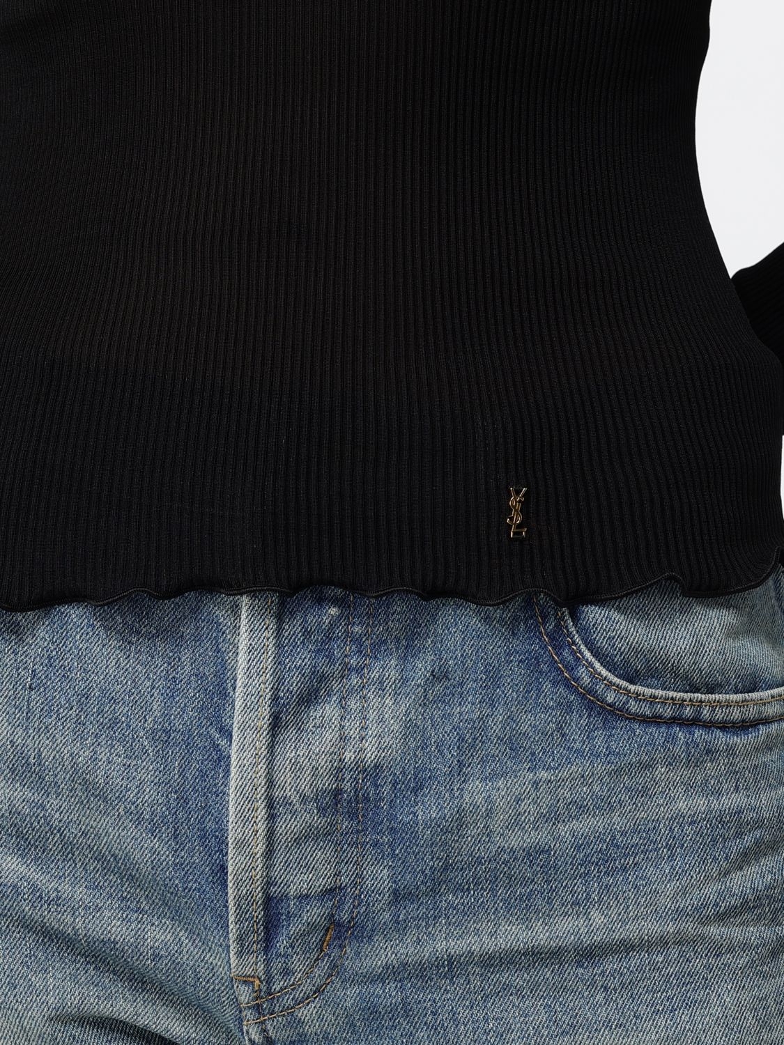 [Saint Laurent] Top FW26 876789Y37SM 1000