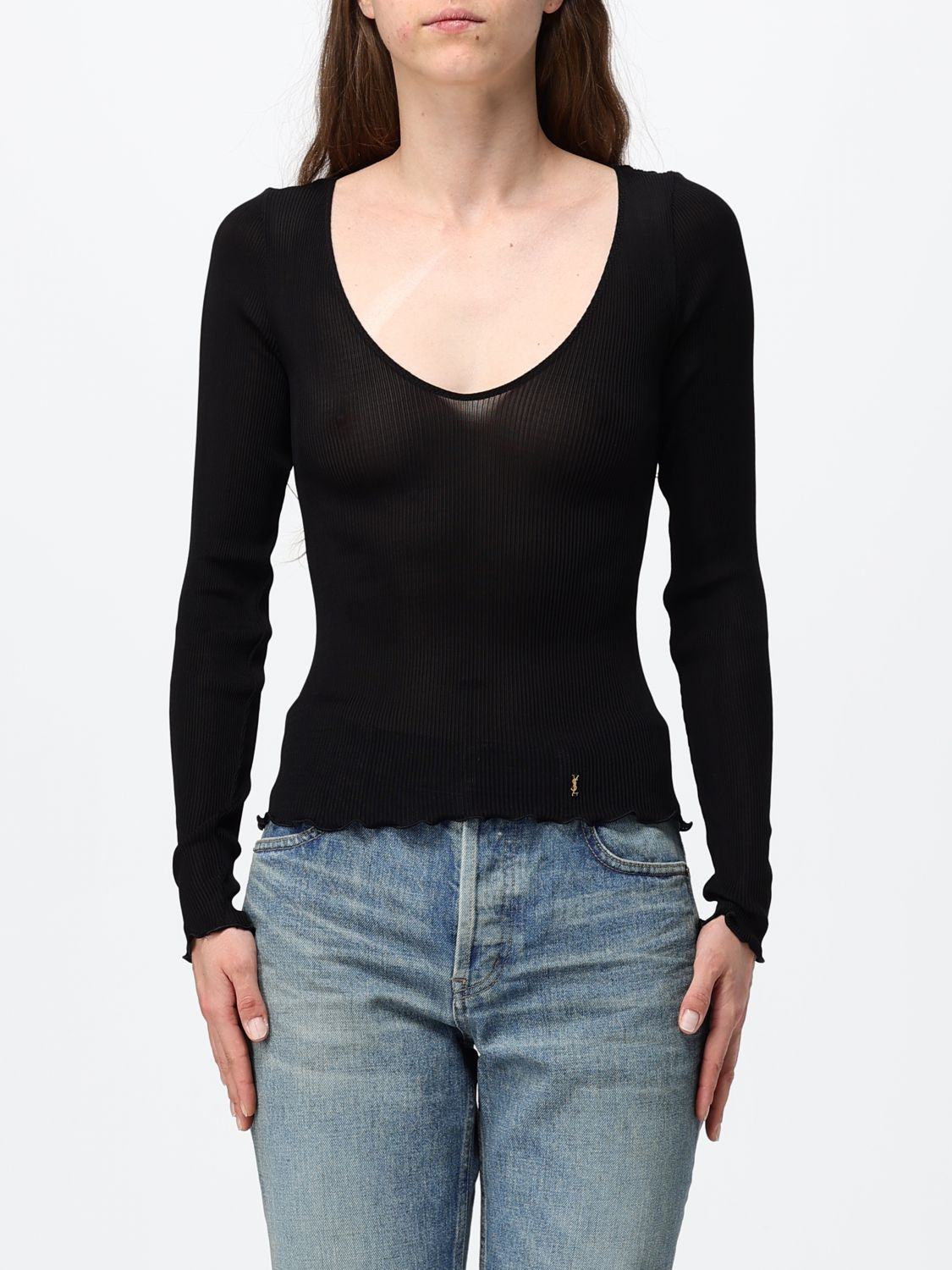 [Saint Laurent] Top FW26 876789Y37SM 1000