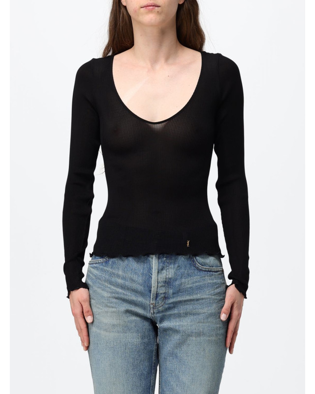 [Saint Laurent] Top FW26 876789Y37SM 1000