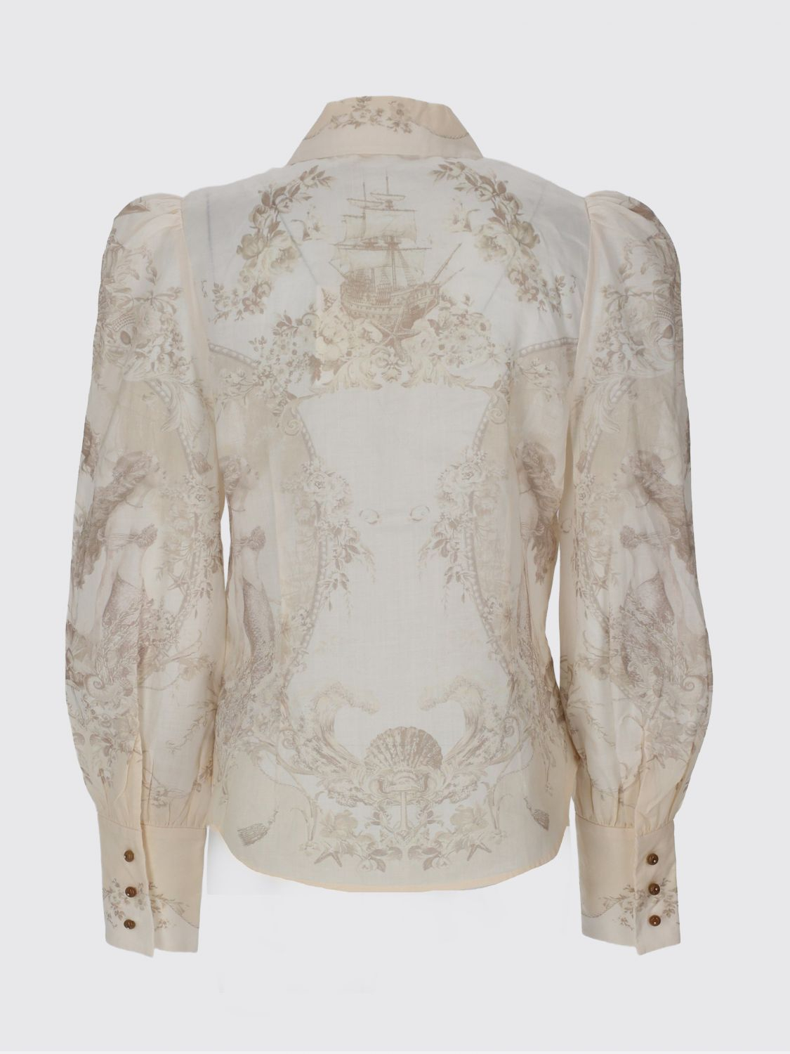 [Zimmermann] Shirts Long Sleeve SS26 4368TC26R MERMT