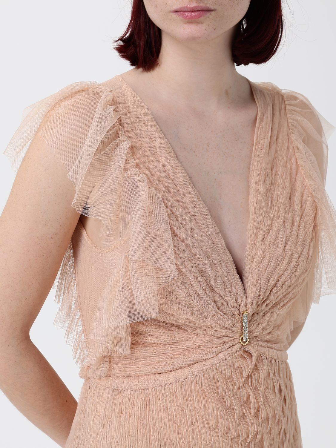 [ELISABETTA FRANCHI] Long sleeve dress SS26 AR80J62E2 EA1