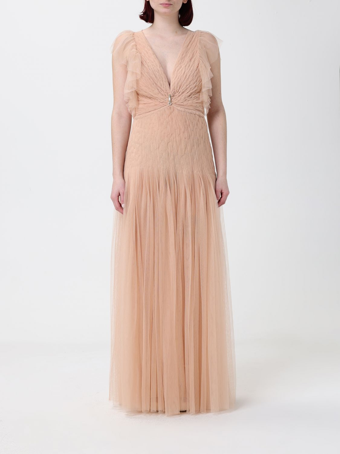 [ELISABETTA FRANCHI] Long sleeve dress SS26 AR80J62E2 EA1