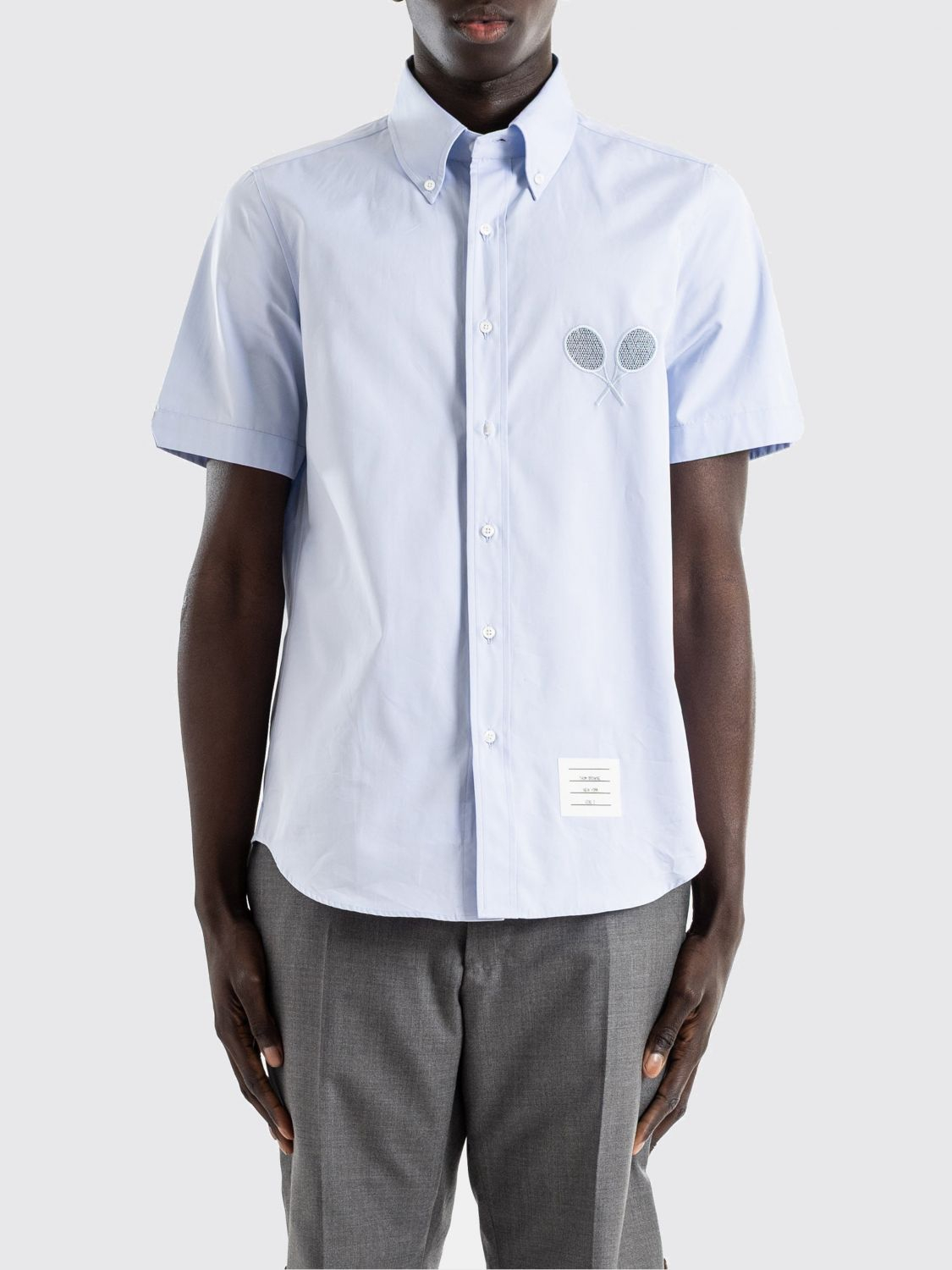 [Thom Browne] Shirts SS26 MWS330EE1490 480