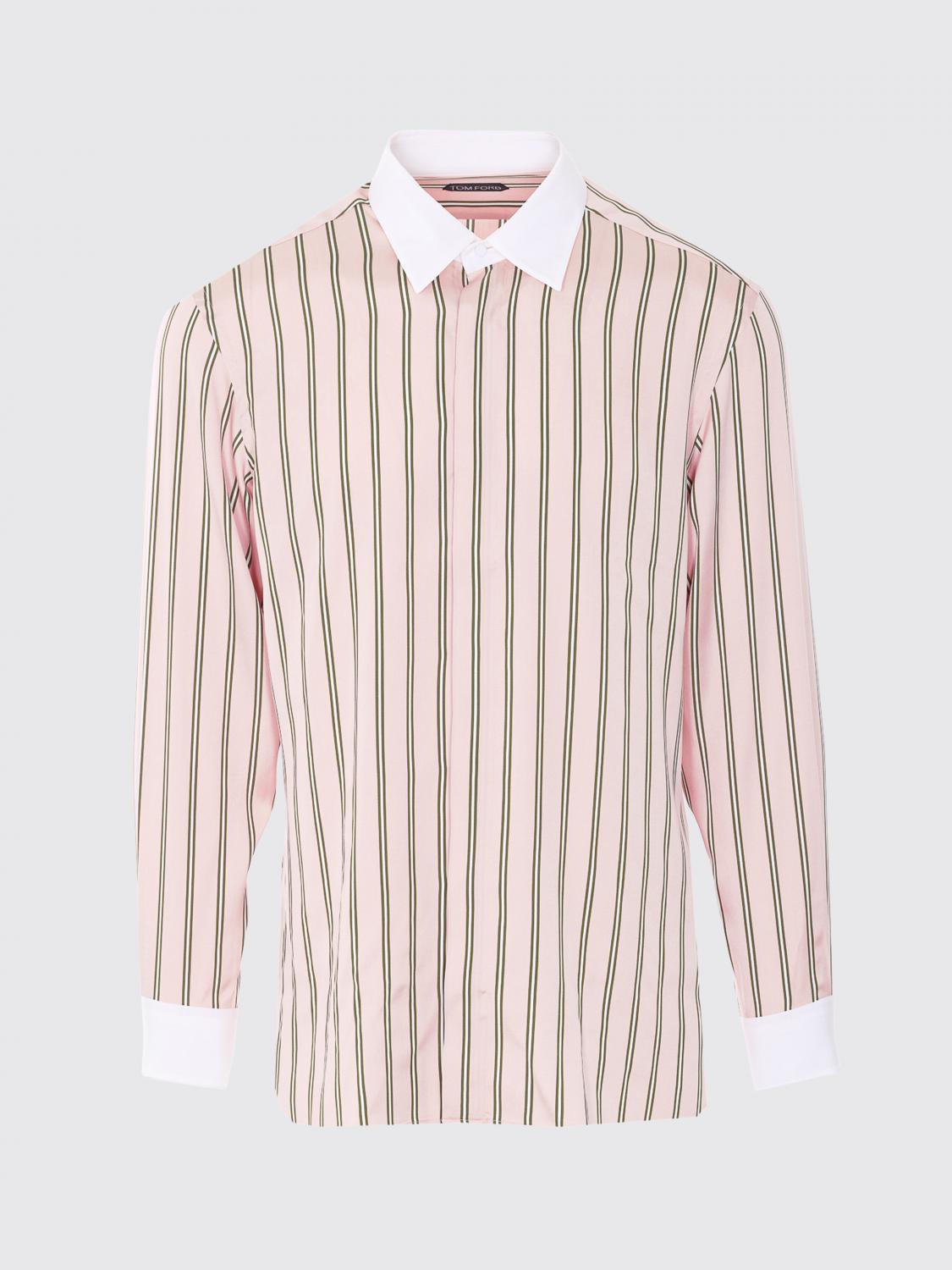 [Tom Ford] Shirts Long Sleeve SS26 HRN006FMS109 PPA