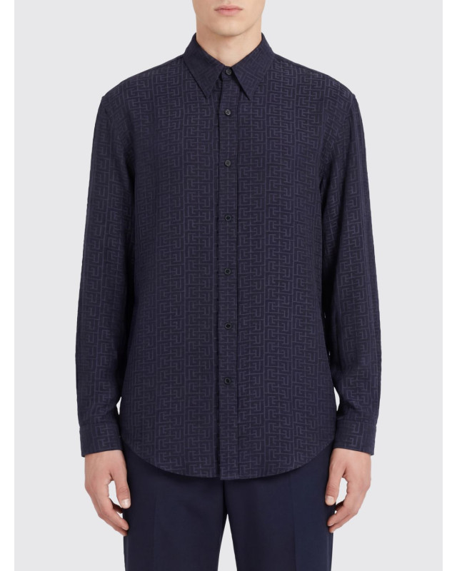 [Balmain] Shirts Long Sleeve SS26 GH1HS555VI74 6UB