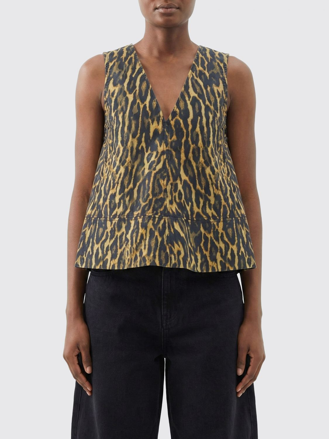 [GANNI] T-shirts Sleeveless SS26 A1040087 894