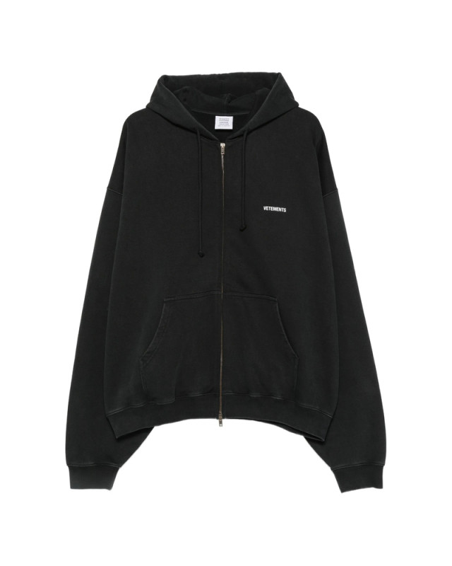 [Vetements] Hoodie FW26 MH27ZU141B  BKWHI