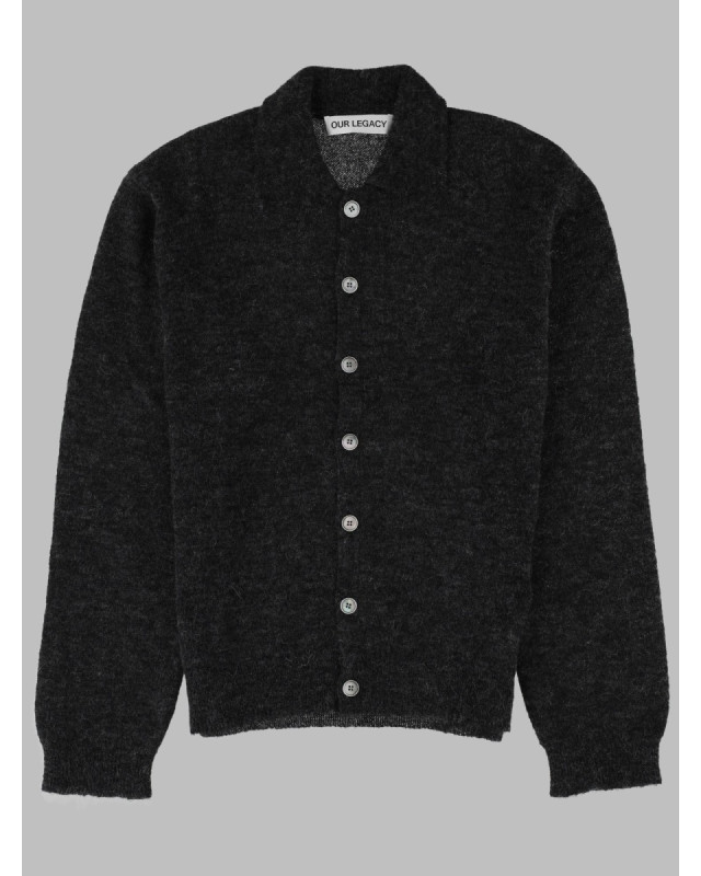 [Our Legacy] Cardigan FW26 M2263EC_CHARCOALMELANGEFUZZYALPACA