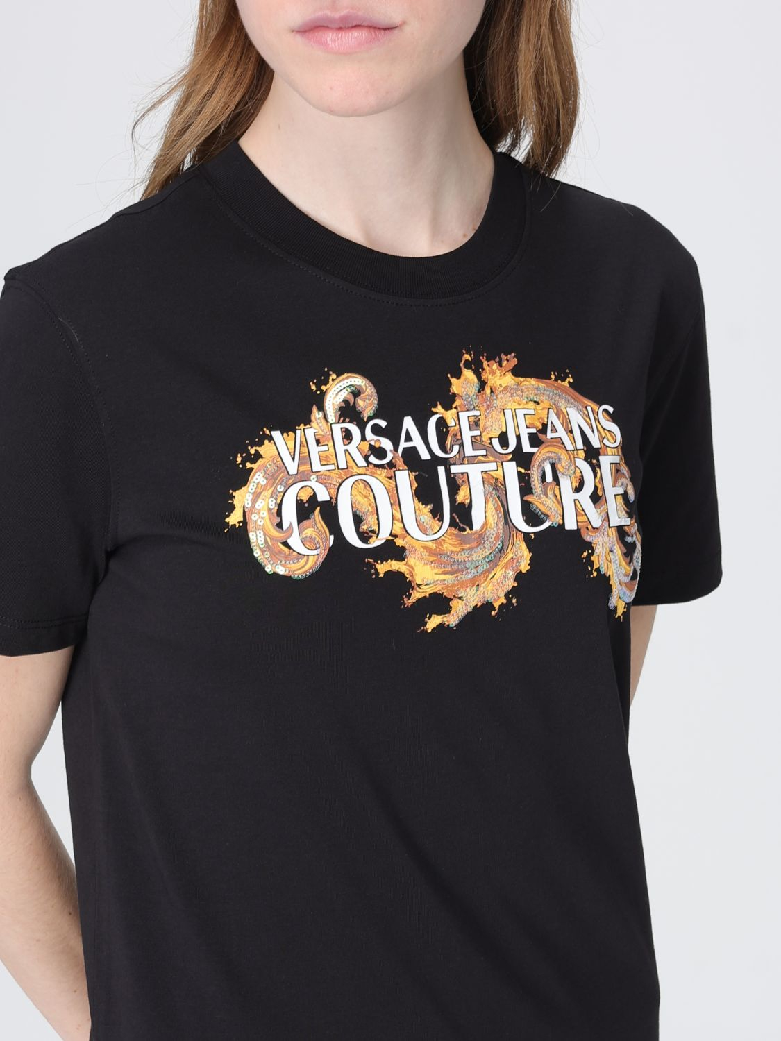 [VERSACE JEANS COUTURE] T-shirts Short Sleeve SS26 80HAHE02CJ00E G89
