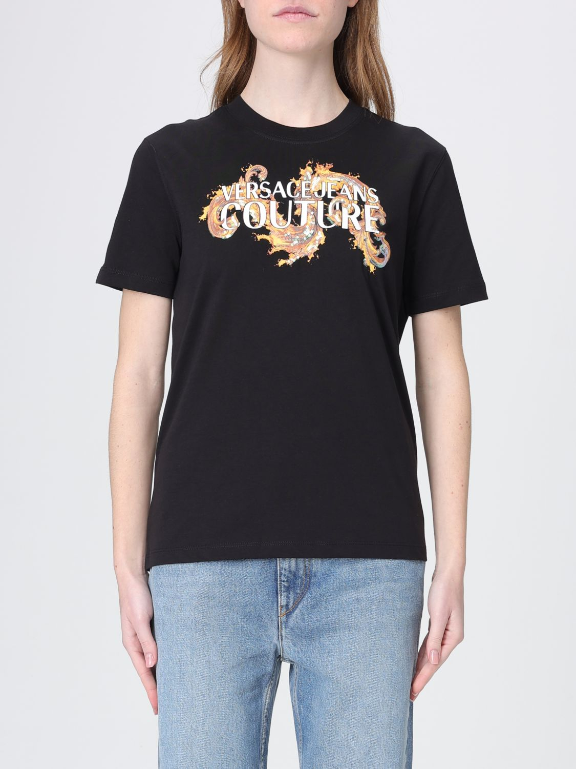 [VERSACE JEANS COUTURE] T-shirts Short Sleeve SS26 80HAHE02CJ00E G89