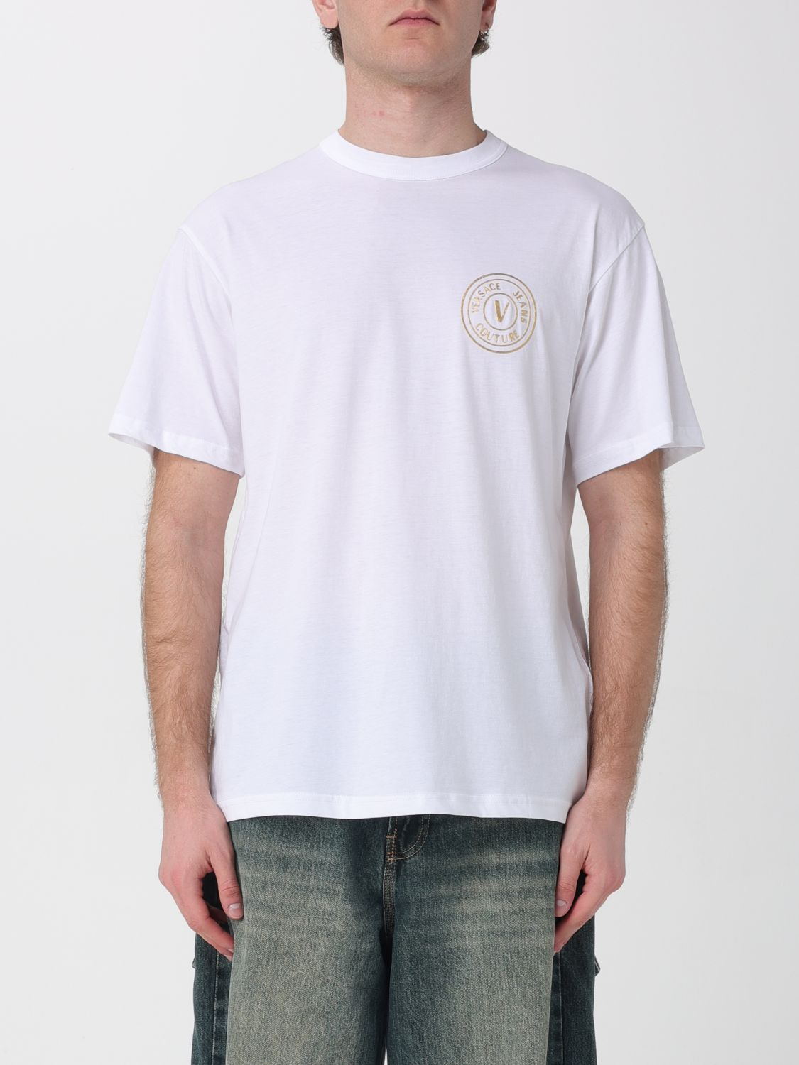 [VERSACE JEANS COUTURE] T-shirts Short Sleeve SS26 80GAHT04CJ00T G03