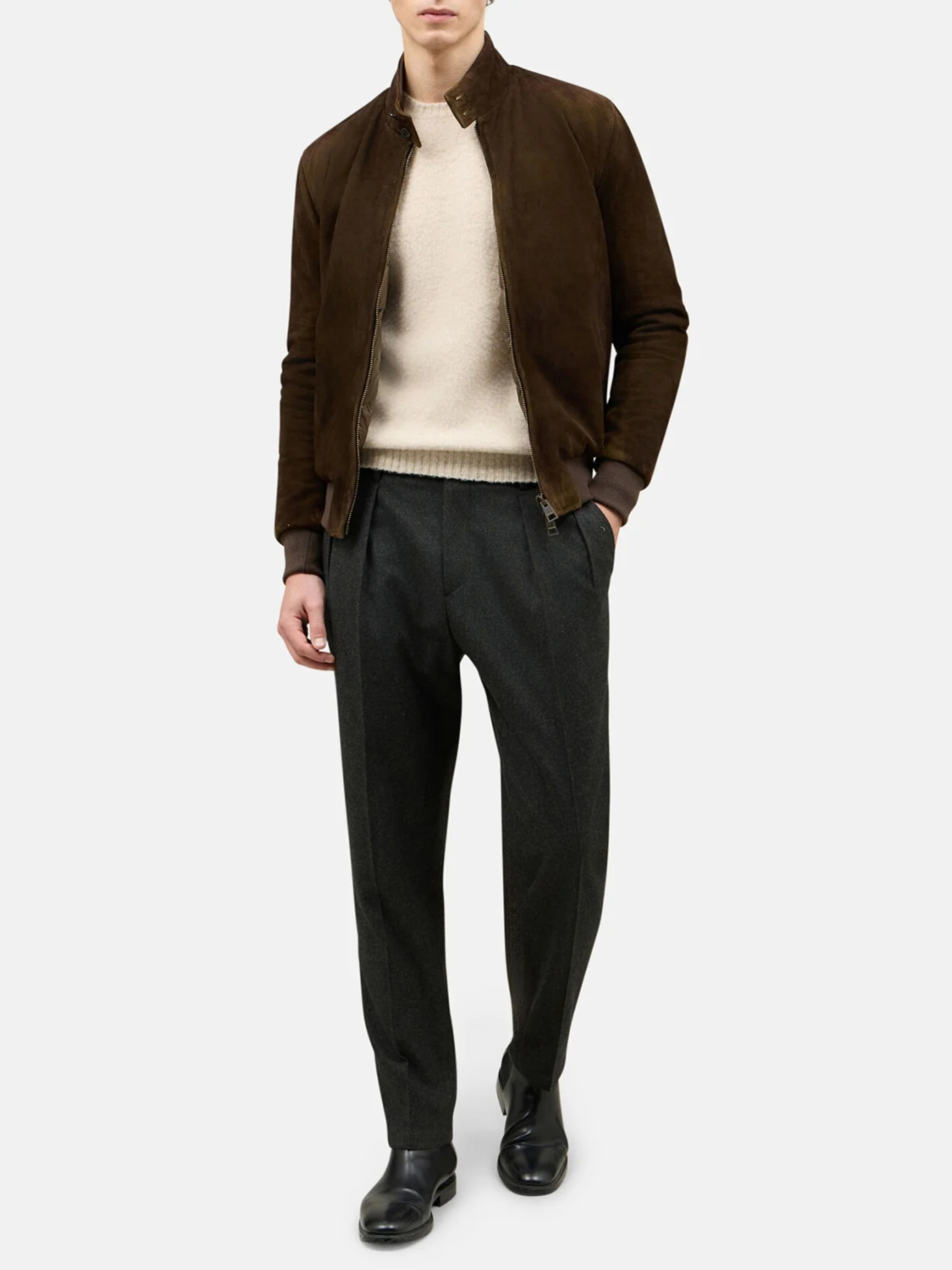 [Boglioli] Leather Jacket FW26 OCP507 FB5901