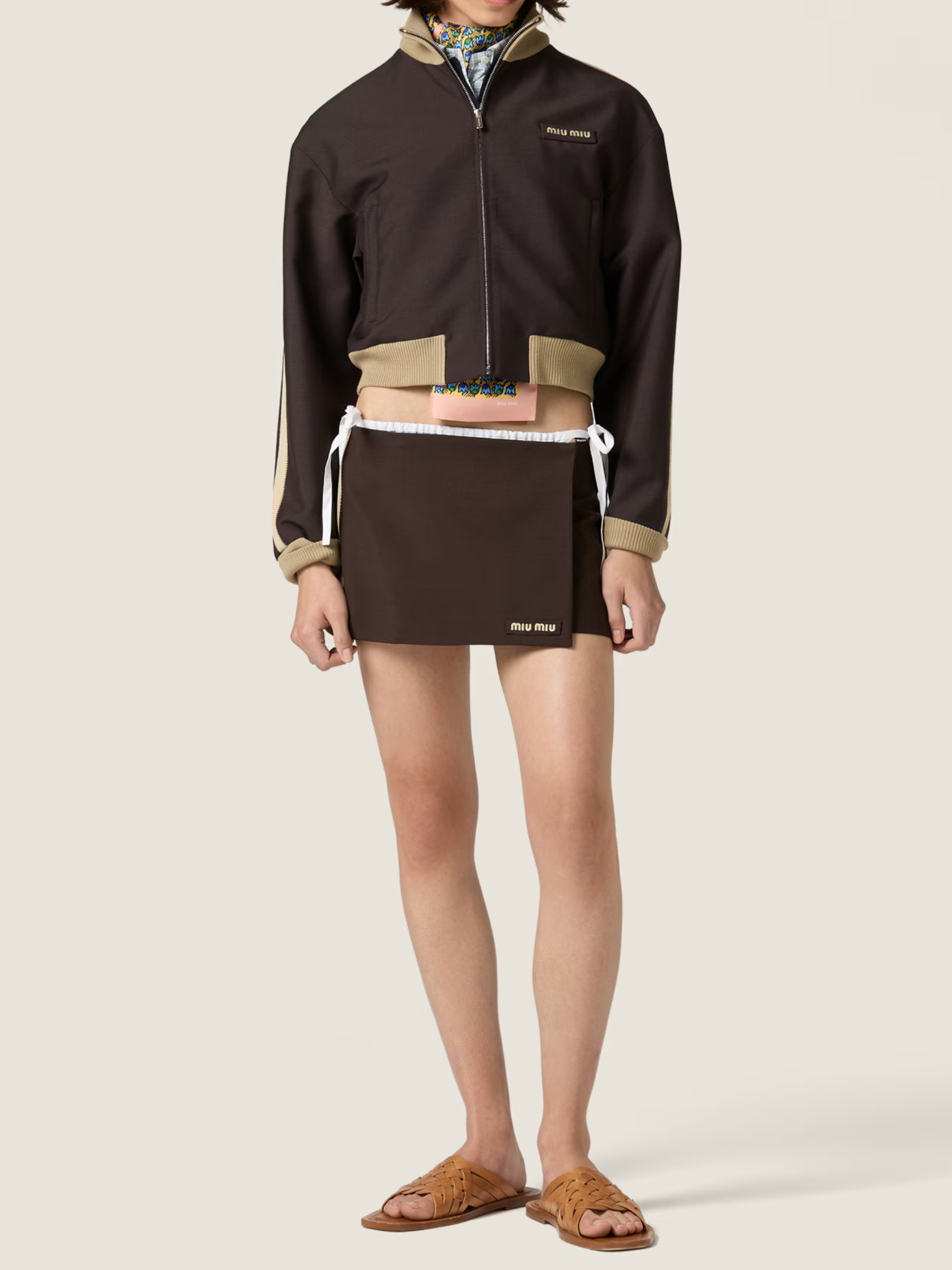 [Miu Miu] Mini skirt FW26 MG2724 12I1