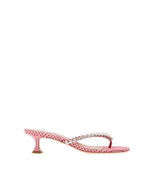 [Amina Muaddi] Sandals SS26 GIGITHONG45 RED&WHITE
