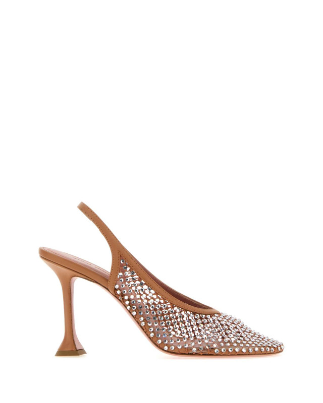 [Amina Muaddi] Sandals SS26 DOLLYCRYSTALNETSLING95 LATWH